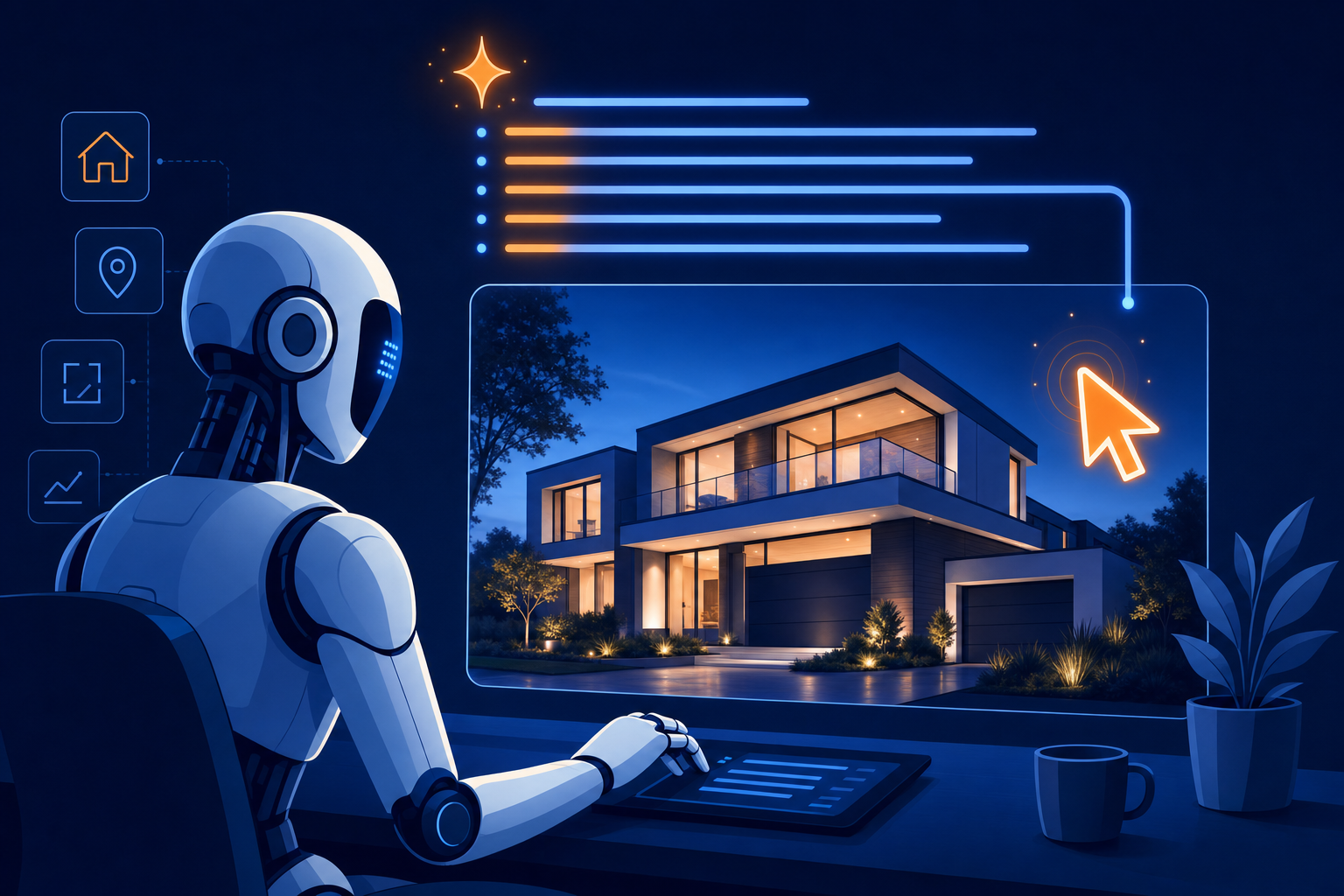 AI writing a property listing description